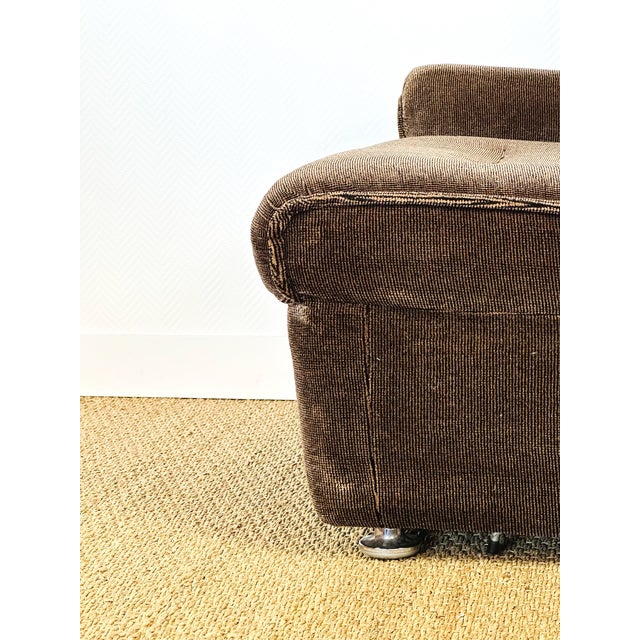 Vintage Scandinavian Velvet Living Room Set, 1960s, Set of 3 For Sale - Image 12 of 18