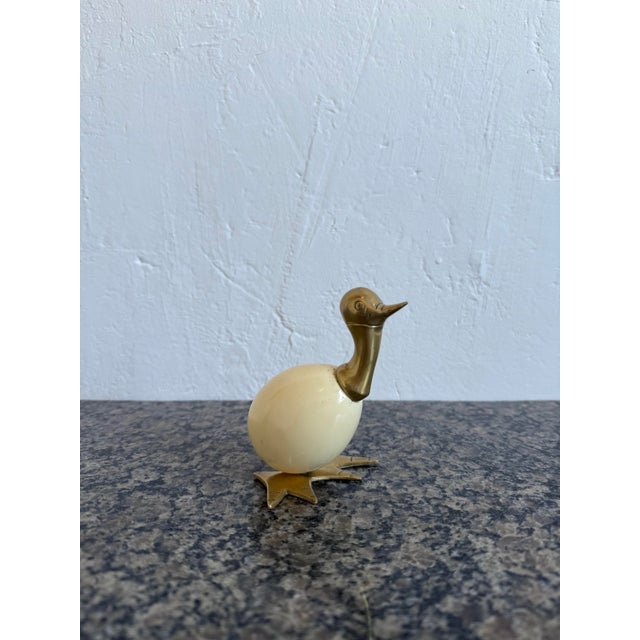 Mid-Century Brazilian Bronze and Resin Duck Sculpture, 1960s For Sale - Image 4 of 12