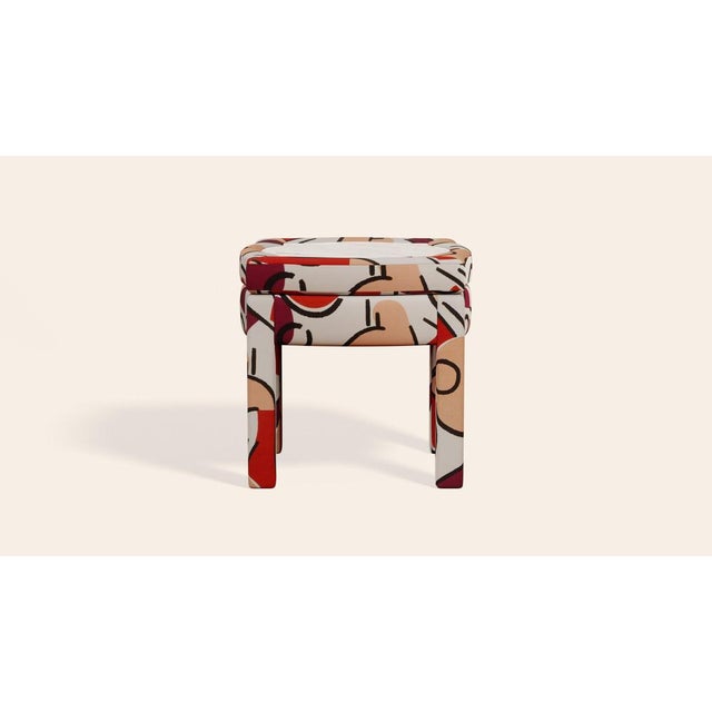 Grenadine Piero Ottoman by Ceraudo For Sale - Image 5 of 9