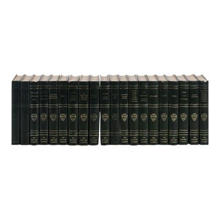 Green Leather " the Harvard Classics" Books 20 Volumes, 1937 Edition For Sale