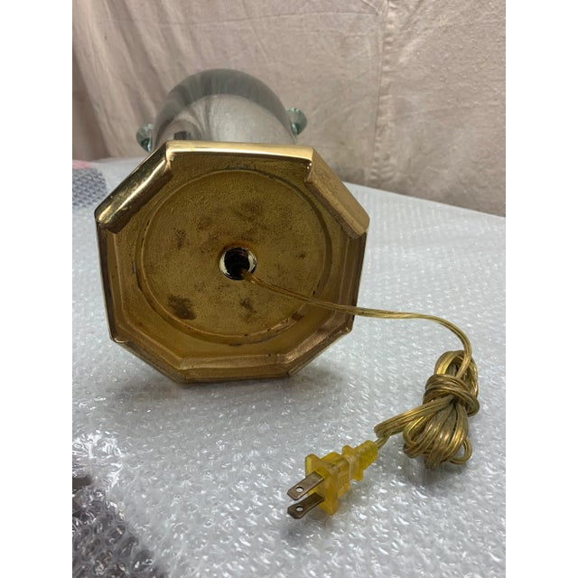 Vintage Early 20th Century Mercury Glass Lamp For Sale - Image 9 of 10