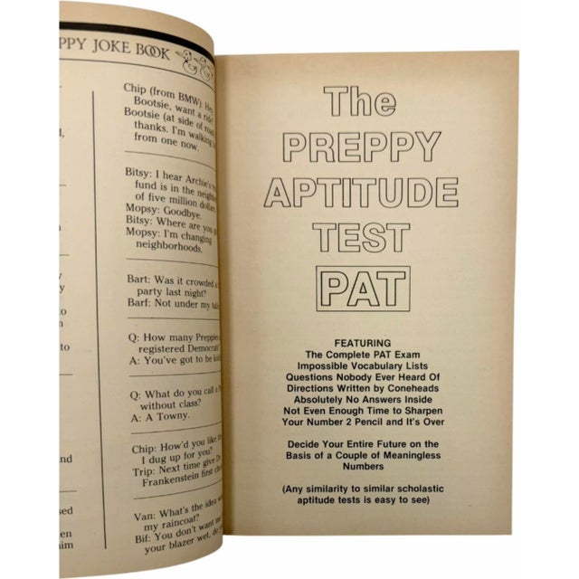 1980s The Original Preppy Jokebook d.j. Arneson 1981 First Edition Dell Paperback For Sale - Image 5 of 12
