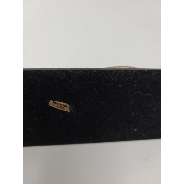 Metal Vintage 80s Brass Tennis Racket Clip For Sale - Image 7 of 11