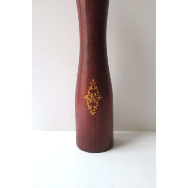 Animal Skin Italian Leather Peppermill, Mid-20th Century, Italy For Sale - Image 7 of 8