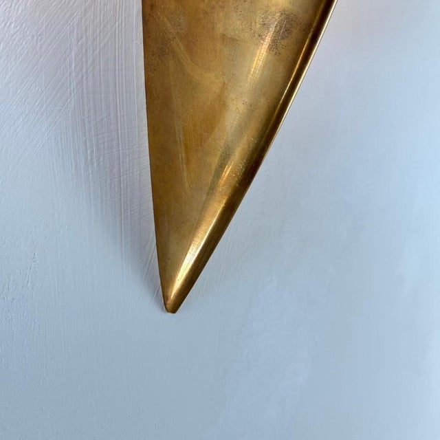 1960s Italian Lancia Wall Sconce in Brass and Opaline Glass from Stilux Milano, 1960s For Sale - Image 5 of 14