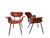 Mid-Century Modern Italian Armchairs by Gastone Rinaldi for Rima, 1950s, Set of 2 For Sale - Image 3 of 16