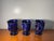 Ceramic Vintage Blue Oriental Peacock & Crane Coffee Tea Mugs Set of 3 Japan Style For Sale - Image 7 of 15