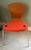 Mid-Century Modern Pair (2) MCM Knoll Studio Sprite Orange Molded Plywood Side Chairs For Sale - Image 3 of 16