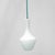 Opal Glass and Metal Pendant Light, 1970s For Sale - Image 4 of 7