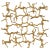 2020s Uttermost Golden Gymnasts Wall Square For Sale - Image 5 of 6