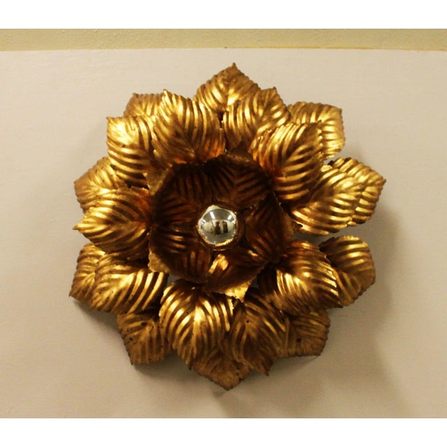 1970s Masca Floral Wall Light, 1970s For Sale - Image 5 of 11