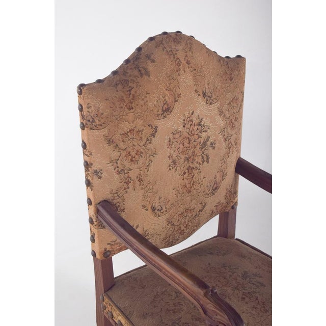 Armchair with Back and Upholstered Seats, 1890s For Sale - Image 9 of 10