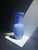 1980s Vintage Italian Blue Opal Glass Vase, 1980s For Sale - Image 5 of 6