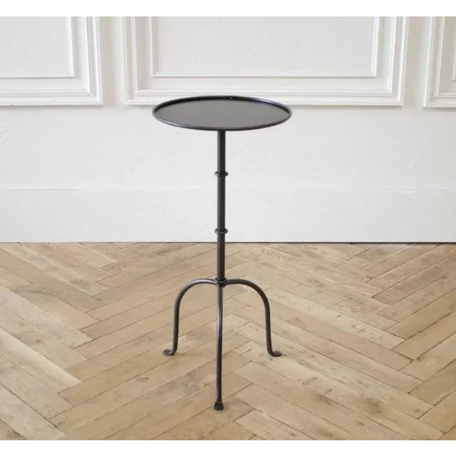 Not Yet Made - Made To Order Cannes Tall Iron Drink Table in Iron Finish For Sale - Image 5 of 5