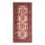 Charming Ivory Background and Red Border With Allover Pattern Antique Persian Rug For Sale