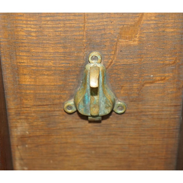 Large Antique Carved Hardwood & Green Leather Tilt Top Centre Table For Sale - Image 18 of 18