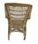 Vintage Large 42” Wood Wicker Rocking Chair For Sale - Image 4 of 6