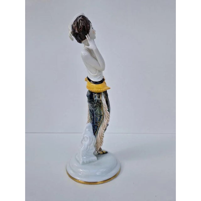 The Dancer Lo Hesse by Constantin Holzer Defanti for Rosenthal, 1920s For Sale - Image 3 of 11