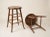 Pair Turned Wood Shaker-Style Stools For Sale - Image 4 of 5