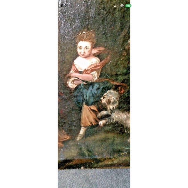 Late 18th Century Antique Painting Van Rensselaer Children From Estate of Abigail Adams For Sale - Image 5 of 12