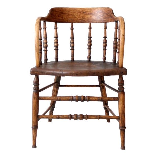 Antique Captain's Chair For Sale