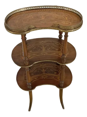 Antique Quality French Marquetry Shelf