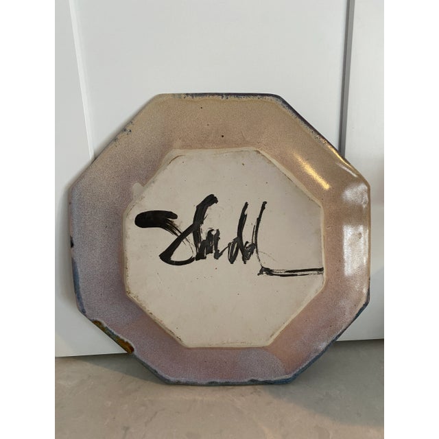 1980s John Shedd Studio Pottery Platter, Signed For Sale In Atlanta - Image 6 of 10