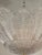 Early 21st Century Murano Clear Granola Glass Leaf Chandelier For Sale - Image 5 of 7