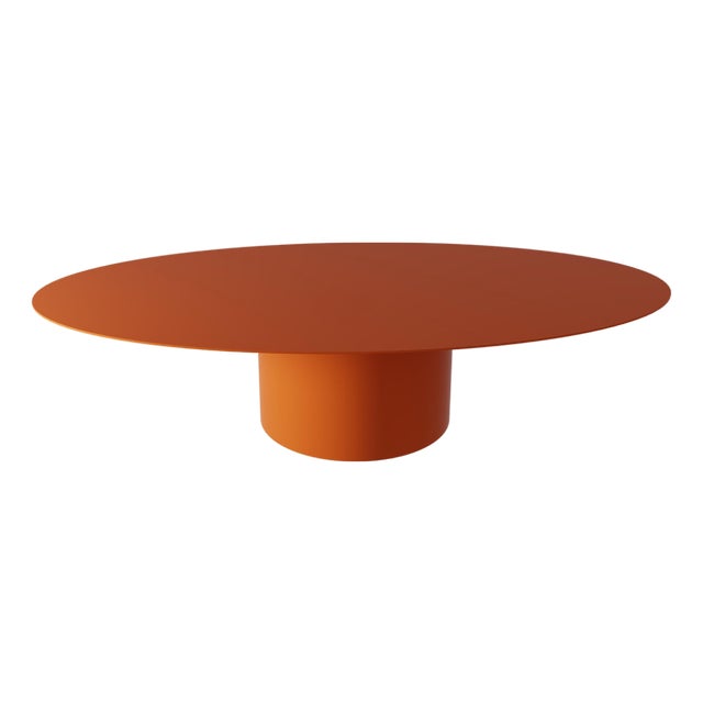 Bohemian Low Basse Oval Metal Table by Laurence Du Tilly For Sale