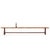 Each long rustic bench features a narrow, solid elm plank seat displaying an exceptional historic grain and rich warm...