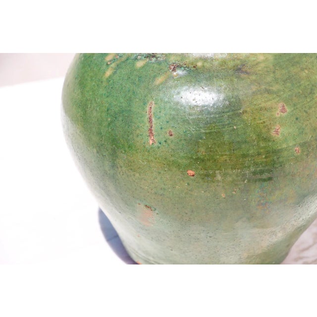 19th Century Antique Rustic Portuguese Earthenware Bottle Vase For Sale - Image 10 of 13