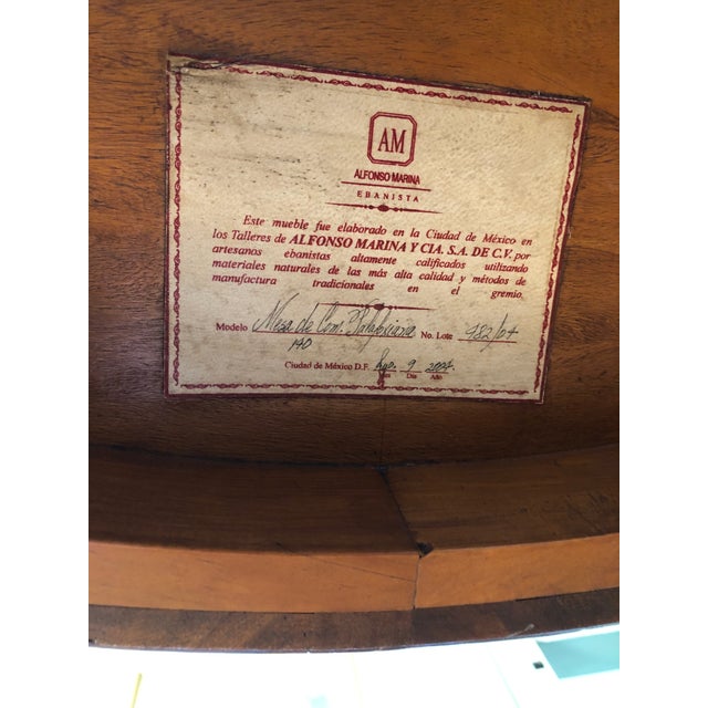 2000 - 2009 Alfonso Marina Ebanista Palafoxiana Round Dining Table For Sale - Image 5 of 5