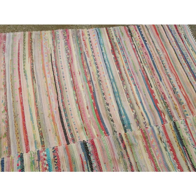 Beige Galerie Shabab Collection Vintage American Rag Rug For Sale - Image 8 of 10