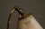 1950s Vintage French Table Lamp in Patinated Brass and Perforated Metal by Mathieu Matégot, 1950s For Sale - Image 5 of 14