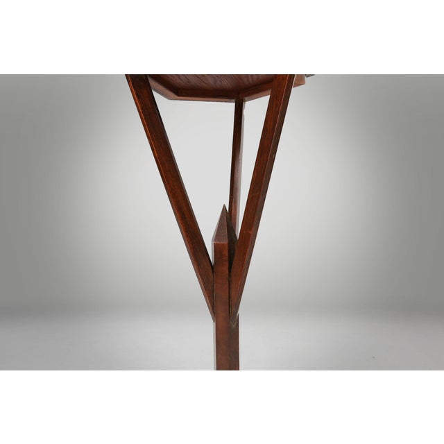 Mid-Century Modern Art Deco French Console in Wood, 1930s For Sale - Image 3 of 12