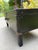 Antique Rustic Black Painted Wood Tool Storage Bench Coffee Table For Sale - Image 4 of 13