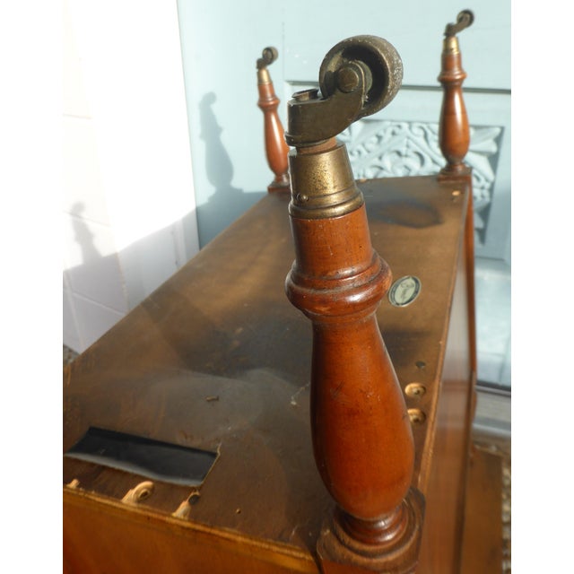 1960s Vintage Cherry Wood Bible/Dictionary Book Stand by Brandt Cabinet Works of Hagerstown Maryland For Sale - Image 5 of 8