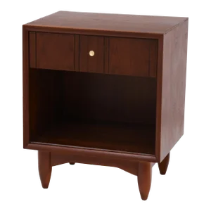 Kroehler Custom Crafted Deep Walnut Nightstand