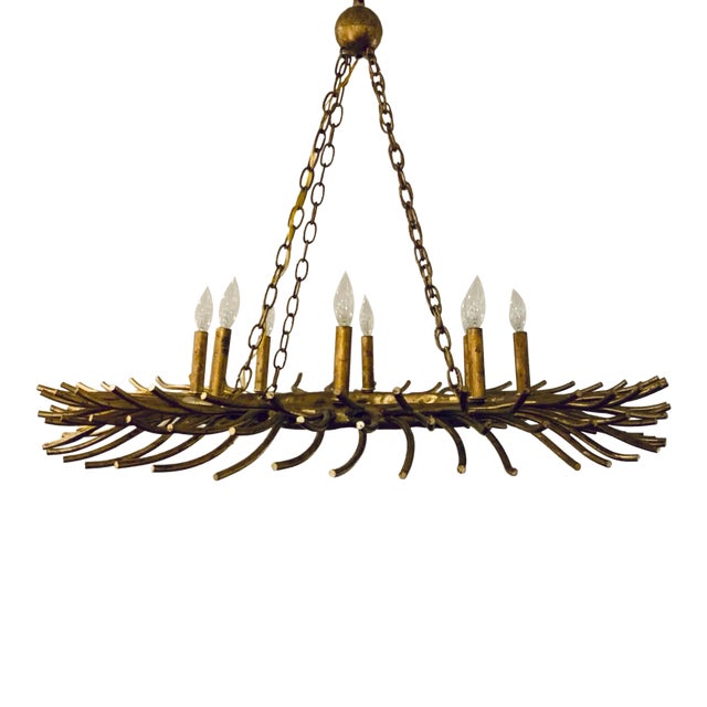 Made Goods Modern Gold Bruna Chandelier For Sale