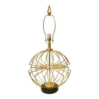 Currey & Co. Modern Gold Sphere Table Lamp For Sale