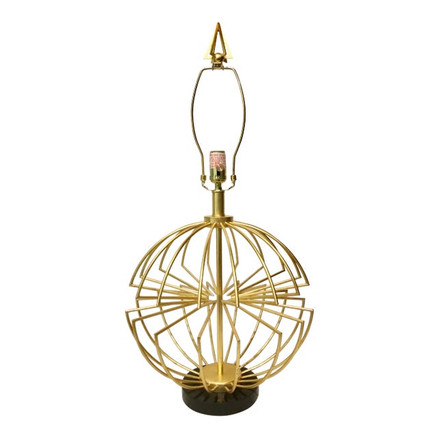 Currey & Co. Modern Gold Sphere Table Lamp For Sale