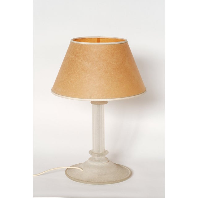 Mid-Century Frosted Glass Table Lamp, France For Sale - Image 4 of 4
