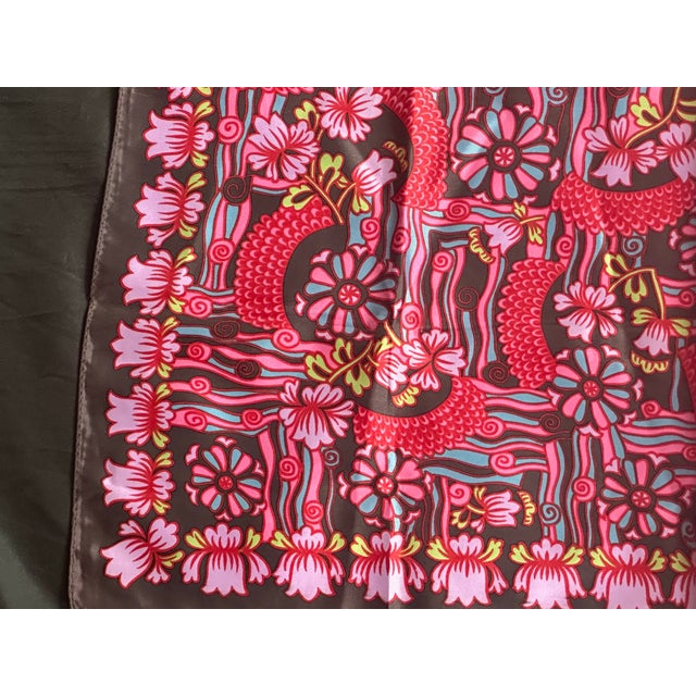 1970s Vintage Scarf 1970s Textile Panel For Sale - Image 5 of 9