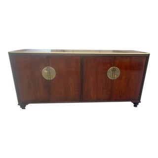 Mid 20th Century Mid Century Far East Buffet Credenza Attributed to Michael Taylor For Sale