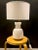 1950s 1950s Stilnovo Cased Glass and Brass Table Lamp For Sale - Image 5 of 13