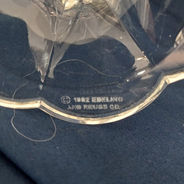 Metal 1980s Ebeling and Reuss Co. German Lead Crystal Candle Holders- a Pair For Sale - Image 7 of 8