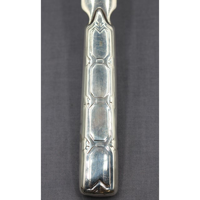 Metal 1947-55 Tiffany & Co. Sterling Silver Deco-Art Moderne Letter Opener For Sale - Image 7 of 9