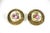 Early 20th Century Porcelain Fragonard Aged Brass Pulls & Tie Backs With Two-Drawer Pulls - 4 Pieces For Sale - Image 4 of 8