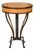 Austrian Biedermeier 1820s Guéridon Side Table with Burl Veneer and Iron Frame For Sale