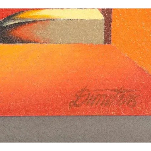 Modern Abstract Composition, Oil on Board, 20th Century For Sale - Image 3 of 4